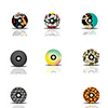 Bike Handlerbar Grips / Adjustable Road Bike Mountain Bike MTB Recreational Cycling Cycling Dark Grey Green / Yellow White