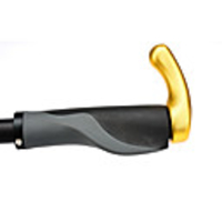 Bike Handlerbar Grips Cycling Wearproof Skidproof Comfortable Safety For Mountain Bike MTB Cycling Bicycle Aluminum Alloy Rubber BlackGolden