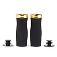 Bike Handlerbar Grips Cycling Wearproof Skidproof Comfortable Safety For Mountain Bike MTB Cycling Bicycle Sponge Aluminum Alloy BlackGolden