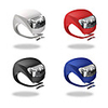 Bike Light Safety Light Bike Horn Light Silicone Bike Light Mountain Bike MTB Bicycle Cycling Waterproof Multiple Modes Warning Quick Release 60 lm White Red Cycling / Bike