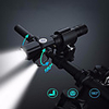 bike light waterproof usb rechargeable bike light set, 500 lumens super bright headlight front lights and back rear led, 4 light mode fits all bicycles,  mountain,  road