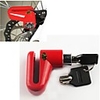 Bike Lock Disc Brake Lock Locking Security Anti Theft Safety For Road Bike Mountain Bike MTB Fixed Gear Bike Cycling Bicycle Metal Black Red 1 pcs
