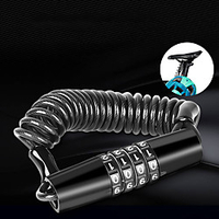 Bike Locks Portable Locking Security For Road Bike Mountain Bike MTB Folding Bike Recreational Cycling Cycling Bicycle Metal Black miniinthebox