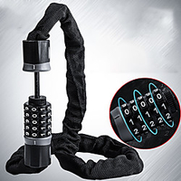 Bike Locks Portable Locking Security For Road Bike Mountain Bike MTB Folding Bike Recreational Cycling Cycling Bicycle Metal Black Rough Black BlackWhite miniinthebox
