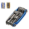Bike Multi-Tool Portable Repair Kit Multifunctional For Road Bike Mountain Bike MTB Cycling Bicycle Steel Gold Blue