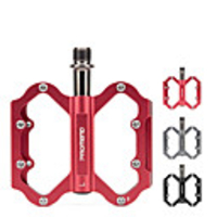 Bike Pedals Cycling Wearproof Durable Aluminum Alloy for Cycling Bicycle Mountain Bike MTB Red