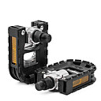 Bike Pedals Cycling Wearproof Durable Aluminum Alloy Plastic for Cycling Bicycle Folding Bike Black
