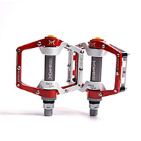 Bike Pedals Flat Platform Pedals Sealed Bearing Anti-Slip Lightweight Sealed Bearing Bearing Alumium Alloy for Cycling Bicycle Mountain Bike MTB Red / White