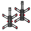 Bike Pedals Waterproof Cycling Anti-Slip Aluminum Alloy for Cycling Bicycle Mountain Bike MTB Folding Bike Black