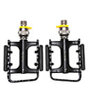 Bike Pedals Waterproof Cycling Anti-Slip Aluminum Alloy for Cycling Bicycle Mountain Bike MTB Folding Bike Black