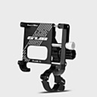 Bike Phone Mount Adjustable / Retractable Extra Long Rotatable for Road Bike Mountain Bike MTB Folding Bike Aluminum Alloy Cycling Bicycle Black