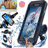 Bike Phone Mount Touch Screen Waterproof High Impact for Swimming Diving Motorcycle ABS iPhone X iPhone 8 8 Plus iPhone 6 plus Cycling Bicycle Black miniinthebox