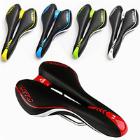 Bike Saddle / Bike Seat Breathable Comfort Cushion Hollow Design Polycarbonate PU Leather Cycling Mountain Bike MTB Recreational Cycling Fixed Gear Bike Black / Red Black / Yellow Black / White miniinthebox