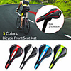 Bike Saddle / Bike Seat Breathable Padded Nondeformable Professional Leather ABS Cycling Mountain Bike MTB Folding Bike Recreational Cycling Black / Red Green / Black Bule / Black / Ergonomic