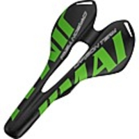 Bike Saddle / Bike Seat Comfort Hollow Design Carbon Fiber Cycling Road Bike Mountain Bike MTB Green