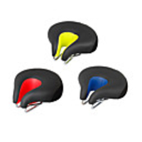 Bike Saddle / Bike Seat Extra Wide / Extra Large Comfort Cushion Hollow Design PU Leather Silica Gel Cycling Road Bike Mountain Bike MTB Black Orange Green