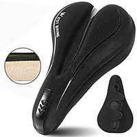 Bike Seat Saddle Cover / Cushion Comfort Durable Silica Gel Cycling Road Bike Mountain Bike MTB Folding Bike Black / Red Black Rough Black miniinthebox