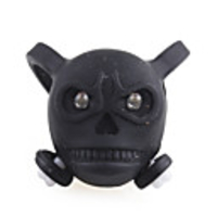 Bike Skull Silicone Safety Rear Led Light LC-6067,  Black