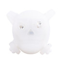 Bike Skull Silicone Safety Rear Led Light LC-6067,  White