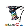 Bike Stem Raiser Adjustable Lightweight High Strength Extra Long Thick For Road Bike Mountain Bike MTB Fixed Gear Bike Cycling Bicycle 7075 Aluminium Alloy Black Gold Green 4 pcs