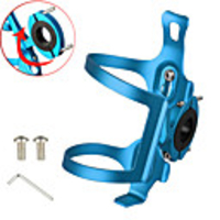 Bike Water Bottle Cage Adjustable Portable Lightweight Protective Durable For Cycling Bicycle Road Bike Mountain Bike MTB Folding Bike Recreational Cycling Aluminum Alloy Black Gold Silver
