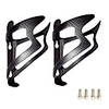Bike Water Bottle Cage Lightweight For Cycling Bicycle Road Bike Mountain Bike MTB Triathlon Recreational Cycling Fixed Gear Bike Fiber Carbon Black 2 pcs