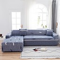Bird Print 1-Piece Sofa Cover Couch Cover Furniture Protector Soft Stretch Sofa Slipcover Spandex Jacquard Fabric Super Fit for 1~4 Cushion Couch and L Shape Sofa, Easy to Install