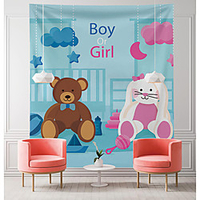 Birth Reveal Wall Tapestry Art Decor Blanket Curtain Hanging Home Bedroom Living Room Decoration Polyester miniinthebox