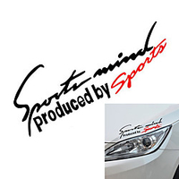 Black / Red / Red / White Car Stickers Sports Full Car Stickers Text / Number Stickers miniinthebox