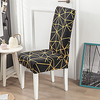 Black and Orange Grid Print Super Soft Chair Cover Stretch Removable Washable Dining Room Chair Protector Slipcovers Home Decor Dining Room Seat Cover miniinthebox