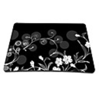 Black and White Gaming Optical Mouse Pad (9 x 7 Inches)