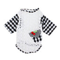 Black and White Pattern Style Shirt for Dogs (XS-XL)