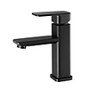 Black Basin Faucets Modern Bathroom hot and cold Mixer Tap Brass Single Handle Single Hole with pop up drain