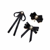 black bow brooches pin for woman girls pre-tied collar neck clips bow tie adjustable miniinthebox