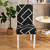 Black Brick Print Super Soft Chair Cover Stretch Removable Washable Dining Room Chair Protector Slipcovers Home Decor Dining Room Seat Cover miniinthebox
