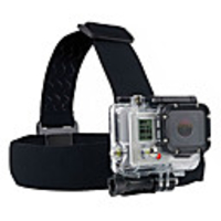 black camera fixed headband for gopro hero2 hero3