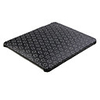 Black Faux Leather Coated Glittery Case for Apple iPad