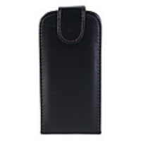 Black Leather Vertical Pouch Case For Nokia N79 Mini