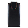 Black Leather Vertical Pouch Case For Nokia N85