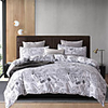 Black Line Leaf Print Botanical 3 Pieces Bedding Set Duvet Cover Set Modern Comforter Cover Ultra Soft Hypoallergenic Microfiber and Easy Care(Include 1 Duvet Cover and 1 or2 Pillowcases)