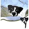 Black Peeping Cat Garden Outdoor Decoration Gift Fence Yard Cat Ornaments Lawn Decoration Garden Card miniinthebox