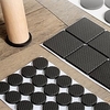 Black Self Adhesive Furniture Leg Rug Anti Scratch Floor Protectors Chair Table Foot Covers Anti Slip Furniture Chair Leg Caps miniinthebox