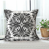 Black White Double Side Cushion Cover 1PC Soft Decorative Square Throw Pillow Cover Cushion Case Pillowcase for Sofa Bedroom Livingroom Outdoor Superior Quality Machine Washable Outdoor Cushion for Sofa Couch Bed Chair miniinthebox