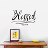 Blessed Generation Carved English Proverbs Home Furnishing Background Sticker