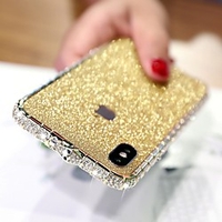 Bling Bling Case For Apple iPhone 13 12 11 Pro Max Mini X XR XS Max 8 7 Plus Rhinestone Diamond Case Back Cover Solid Colored Hard Metal Case miniinthebox