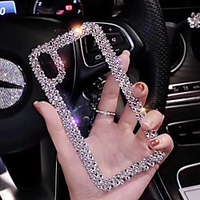 Bling Bling Case For Apple iPhone XS Rhinestone /Diamond Transparent iPhone Case Back Cover Rhinestone Soft TPU Case for iPhone XR iPhone XSMax miniinthebox