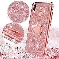Bling Bling Case For Huawei Mate 20 / P Smart 2019 / Huawei P Smart Plus 2019 Phone Case with Stand / Plating / Ring Holder Back Cover Glitter Shine TPU Case miniinthebox