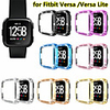 Bling Diamonds Watch Case for Fitbit Versa Versa Lite Shiny Cover Crystal Bumper PC Plated Hard Protective Frame