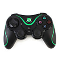 Blister Pack Wireless Dual Shock Controller for PS3 (Green)