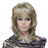 Blonde Highlighted Long Soft Layered Shag Synthetic Wig for Women Mother
